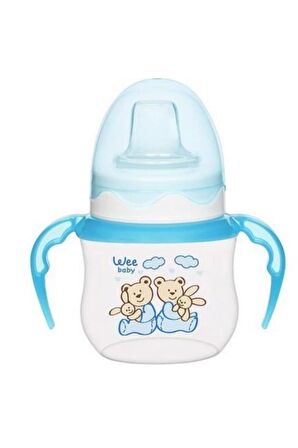 Wee Baby 753 Akıtmaz Kulplu Pp Antikolik Bardak 125 Ml  Mavi
