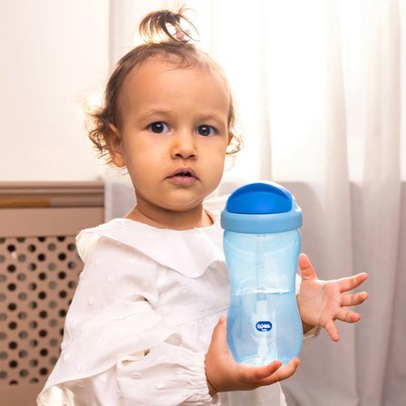 Wee Baby Pipetli Bardak 350 ml Mavi 6+ Ay