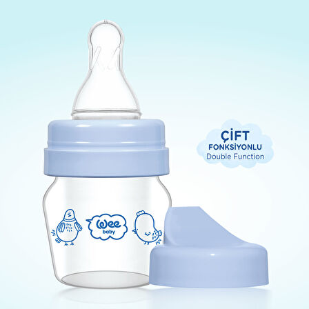 Wee Baby Mini Cam Alıştırma Bardağı Seti 30 ml Mavi