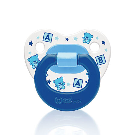 Desenli Damaklı Emzik No:2 Emzik Mavi 6-18 Ay