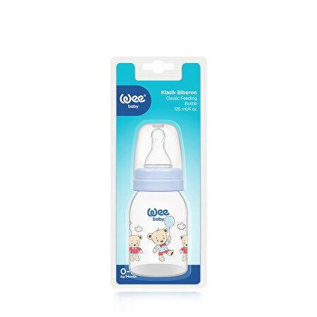Wee Baby Klasik PP Biberon 125 ml - MAVİ