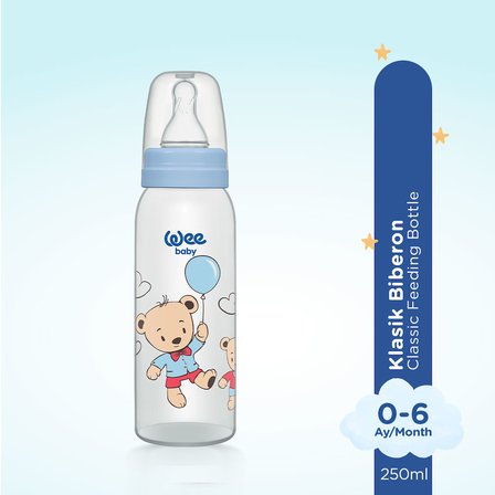 Wee Baby Klasik PP Biberon 250 ml Mavi 0 -6 Ay