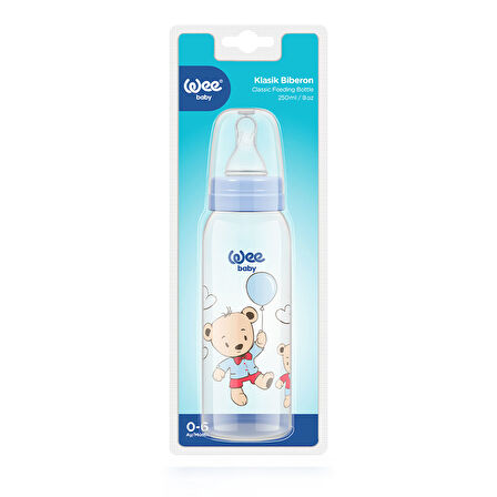 Wee Baby Klasik PP Biberon 250 ml - MAVİ