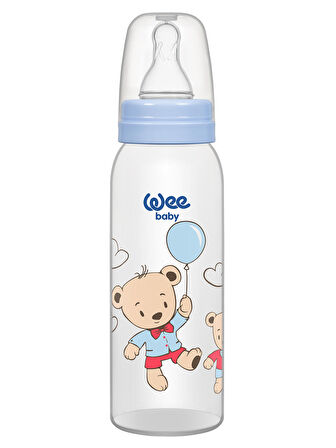 Wee Baby Klasik PP Biberon 250 ml - MAVİ BALONLU AYI