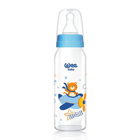Wee Baby Klasik Cam Biberon 250 ml - Mavi