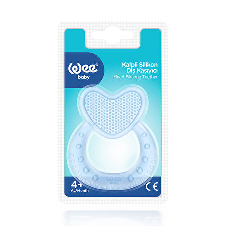 Wee Baby Kalpli Silikon Diş Kaşıyıcı - MAVİ