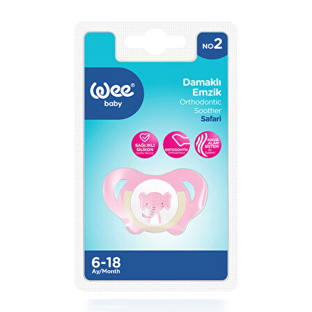 Wee Baby Safari Emzik No:2 - PEMBE