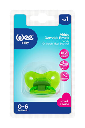 Wee Baby Akide Damaklı Emzik No:1 - YEŞİL