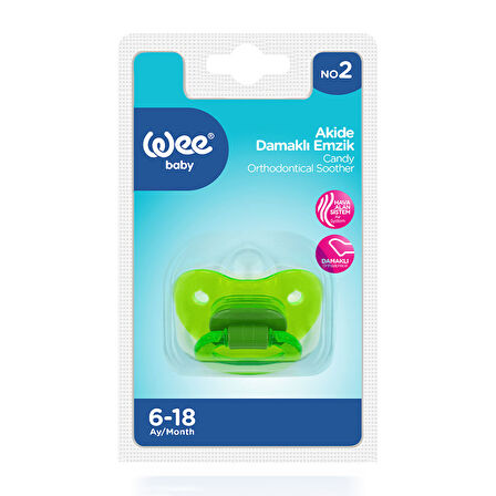 Wee Baby Akide Damaklı Emzik No:2 - YEŞİL