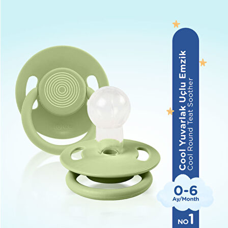 Wee Baby Cool Yuvarlak Uçlu Emzik No:1 - YEŞİL