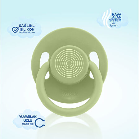 Cool Yuvarlak Uçlu Emzik No:2 Yeşil 6-18 Ay
