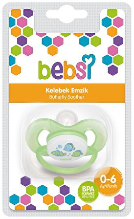 Bebsi Kelebek Damaklı Emzik No:1 - YEŞİL