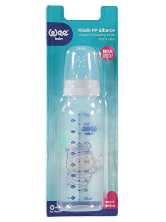 Wee Baby Klasik PP Biberon 250 ml - BEYAZ