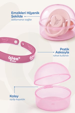 Emzik Saklama Kutusu Pembe