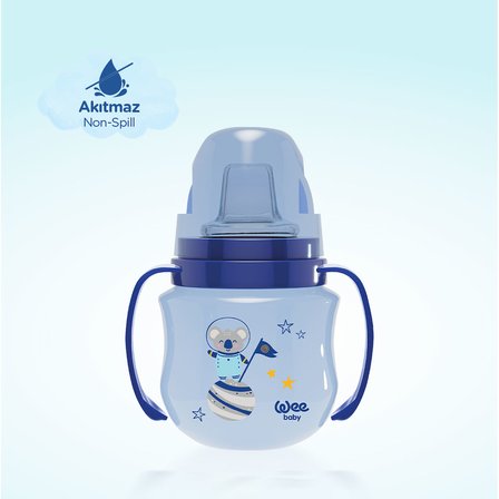 Wee Baby Galaxy Akıtmaz Alıştırma Bardak 125 ml Mavi 6+ Ay
