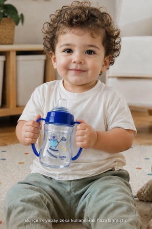 Wee Baby Galaxy Akıtmaz Alıştırma Bardak 250 ml Mavi 6+ Ay