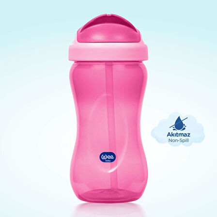 Wee Baby Pipetli Bardak 350 ml - PEMBE
