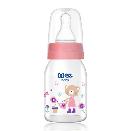 Wee Baby Klasik Cam Biberon 125 ml Pembe