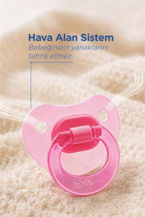 Wee Baby Akide Damaklı Silikon Emzik 18+ Ay Pembe