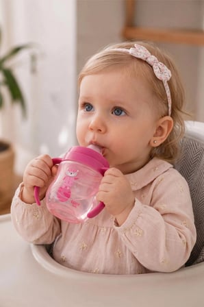 Wee Baby Galaxy Akıtmaz Alıştırma Bardak 125 ml Pembe 6+ Ay