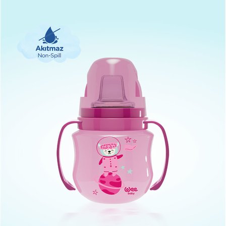 Wee Baby Galaxy Akıtmaz Alıştırma Bardak 125 ml Pembe 6+ Ay