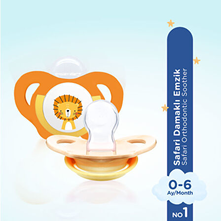 Wee Baby Safari Emzik No:1 - TURUNCU ASLAN