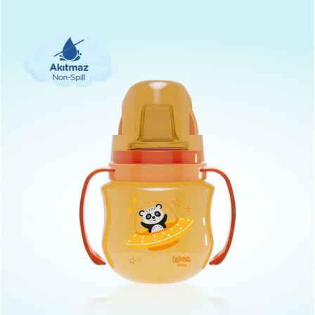 Wee Baby Galaxy Akıtmaz Alıştırma Bardak 125 ml Turuncu 6+ Ay