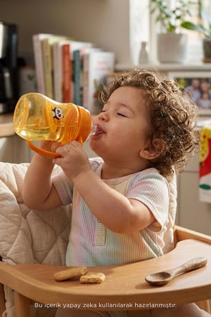 Wee Baby Galaxy Akıtmaz Alıştırma Bardak 250 ml Turuncu 6+ Ay