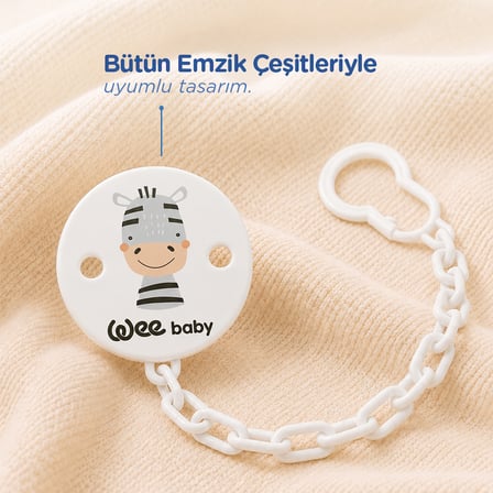 Desenli Emzik Askısı Gri