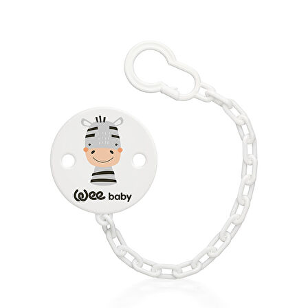 Wee Baby Desenli Emzik Askısı - GRİ ZEBRA