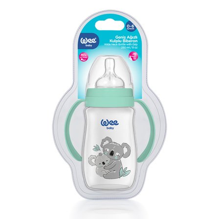 Wee Baby Safari Kulplu PP Biberon 250 ml Koala 0-6 Ay