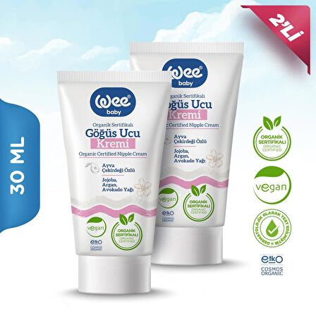 Wee Baby Organik Göğüs Ucu Kremi 30 ml (2 Adet)