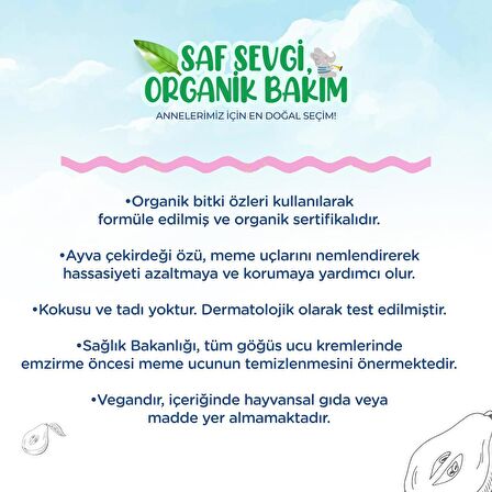 Wee Baby Organik Göğüs Ucu Kremi 30 ml (2 Adet)