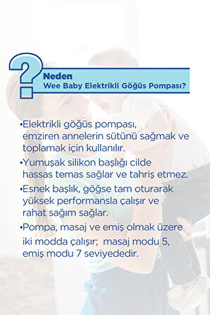 Emzirme Destek Seti Elektrikli Göğüs Pompası ve 40'lı Göğüs Pedi