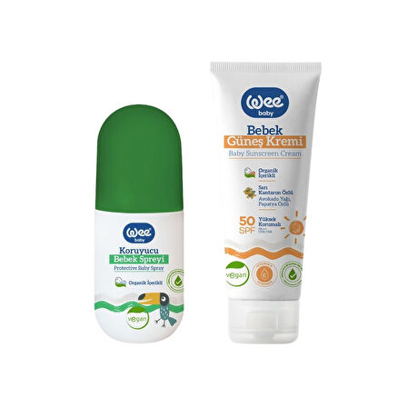 Wee Baby Bebek Koruyucu Sprey 150 ml + Güneş Kremi 75 ml