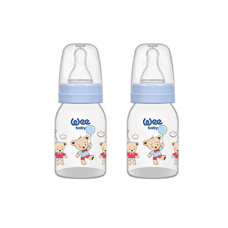 Wee Baby Klasik Pp Biberon 125 ml - Mavi (2'li Set)