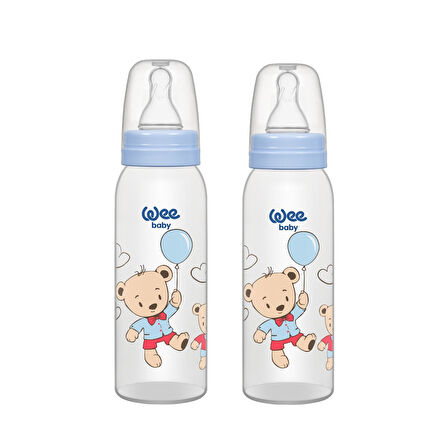 Wee Baby Klasik Pp Biberon 250 ml - Mavi (2'li Set)