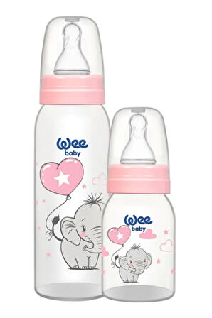 Wee Baby Pp Biberon Set Fil Pembe 125+250 2'li