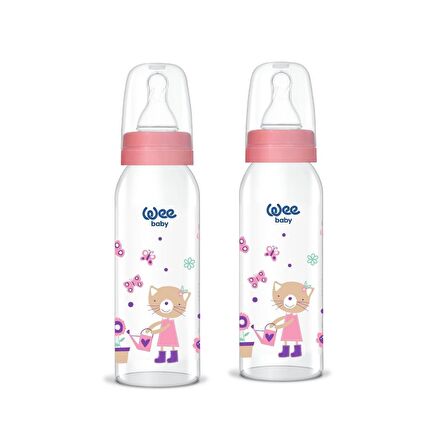 Wee Baby Cam Biberon 250 ml Pembe 2'li BULK