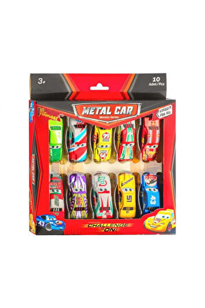 Seçtim Aldım Beren Metal Araba Brn-2486 Metalik Seri 10 Adet 3