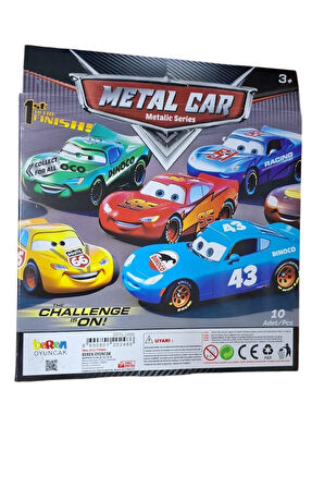 Seçtim Aldım Beren Metal Araba Brn-2486 Metalik Seri 10 Adet 3