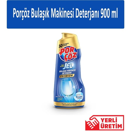 Porçöz Bulaşık Makinesi Deterjanı 900 ml (6 Adet)