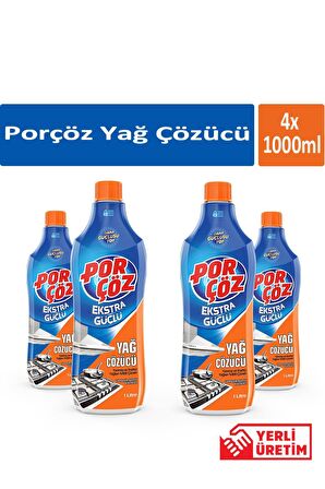 Porçöz Yağ Çözücü 1000 ml x 4 Adet