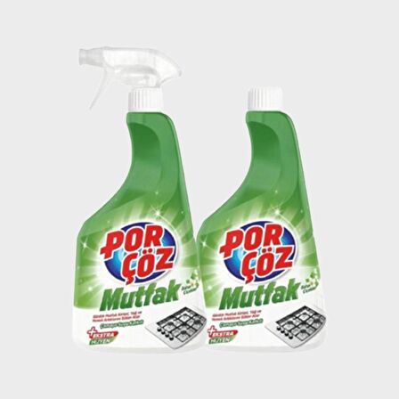 Porçöz Mutfak 750 Ml + 750 Ml Çamaşır Suyu Katkılı Kir Sökücü Bahar Çiçekleri