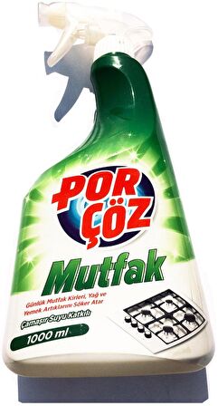 Porçöz Mutfak (Çamaşır Suyu Katkılı) Sprey 1000 ml %25 Fazla