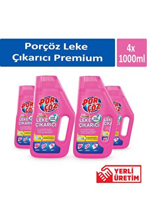 Porçöz Leke Çıkarıcı Premium 1000 ml x 4 Adet