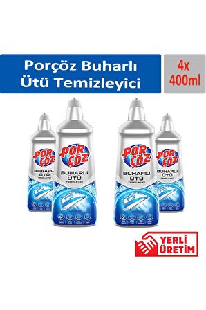 Porçöz Buharlı Ütü Temizleyici 400 ml x 4 Adet