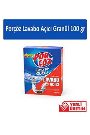 Porçöz Lavabo Açıcı Granül 100 gr x 4 Adet