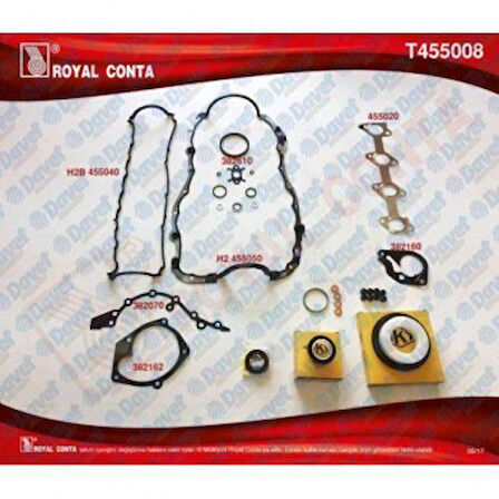 Renault Motor Takım Contası Skt Keceli Subap Lastıklı Skcsiz Megane II Clio III Fluence Scenic II III 1,5dc - Royal T455008