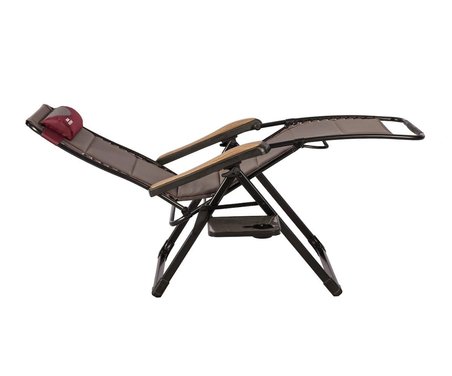 EKSTRA GENİŞ ALÜMİNYUM ŞEZLONG SANDALYE – 120 kg Kapasiteli, Konforlu ve Şık – Zero Gravity Lounger Tasarımı, Boyun Yastığı, Katlanabilir Yan Sehpa, Ayak Uzatma Desteği